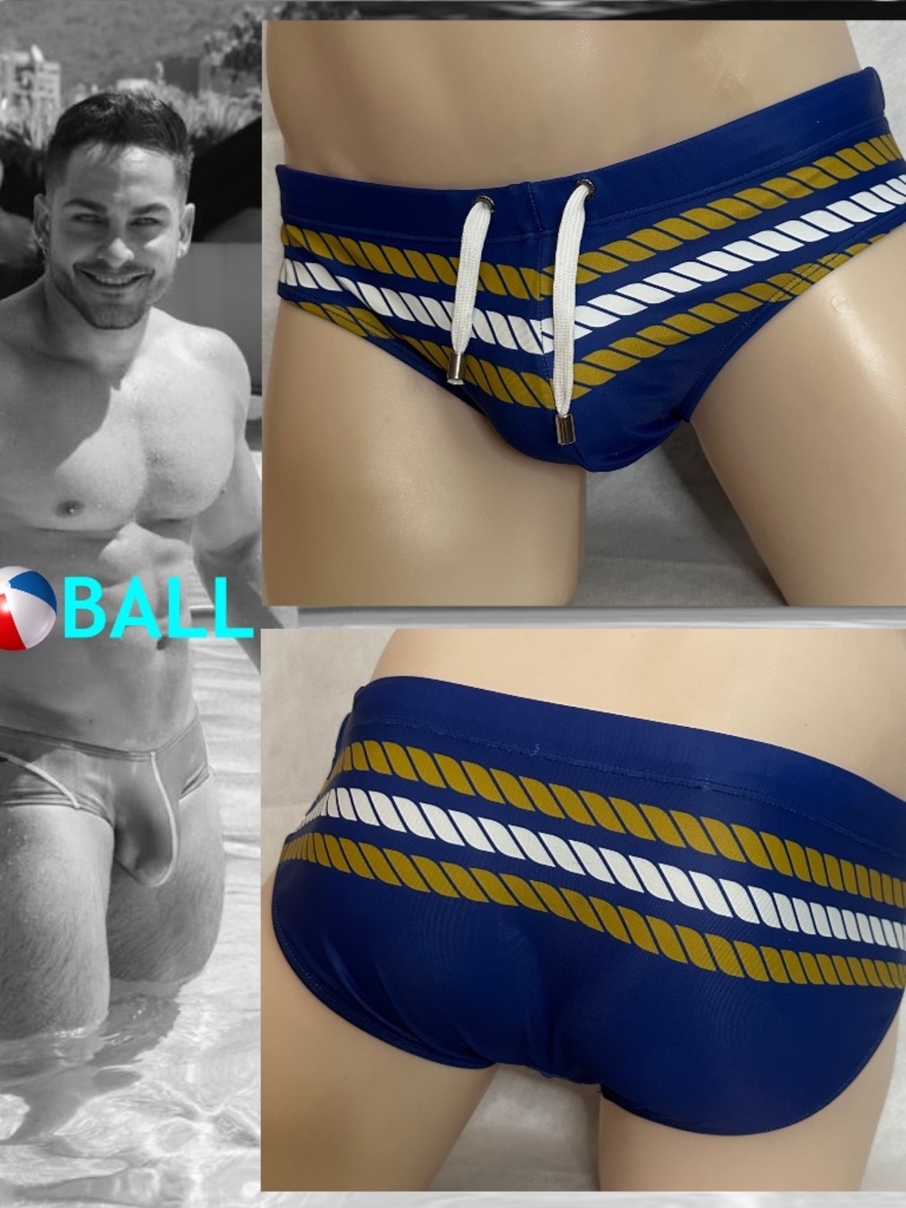 Ball Pack Up Swimsuit 30-36" waist Gently worn Nylon/spandex No size or fabric